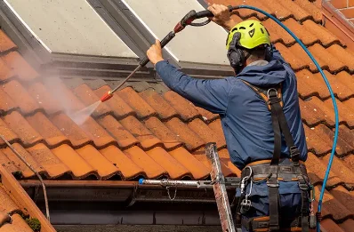 Démoussage et hydrofuge de toiture à Mescoules